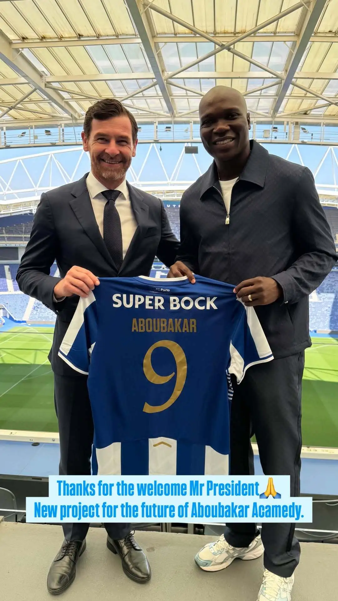 SURPRESA NO DRAGÃO: Aboubakar reencontra Villas-Boas… e deixa promessa no ar 2 Image