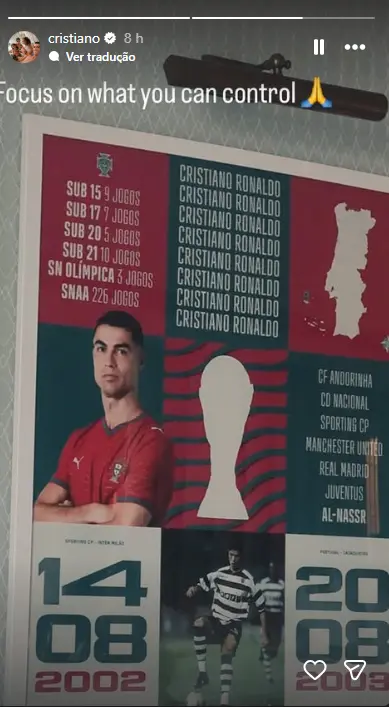 Cristiano Ronaldo Deixa Nova Mensagem Após As Críticas: &Quot;Foca-Te No Que Podes Controlar&Quot; 2 Cristiano ronaldo deixa nova mensagem após as críticas: "foca-te no que podes controlar"