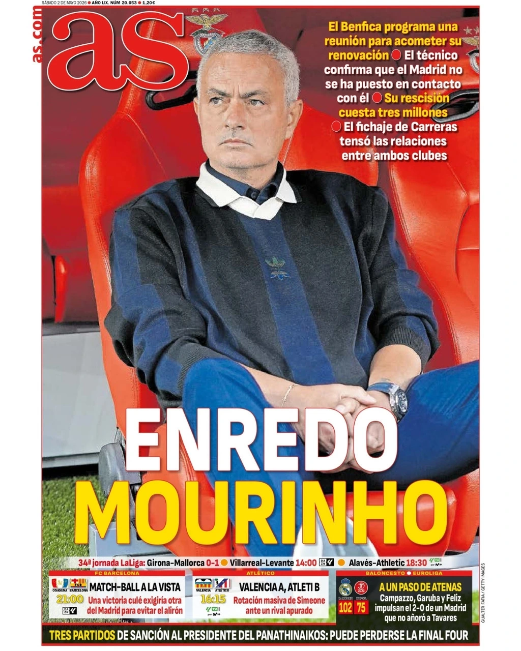 Em Espanha Falam Em Braço De Ferro Entre Real Madrid E Benfica Por Mourinho 2 Em espanha falam em braço de ferro entre real madrid e benfica por mourinho